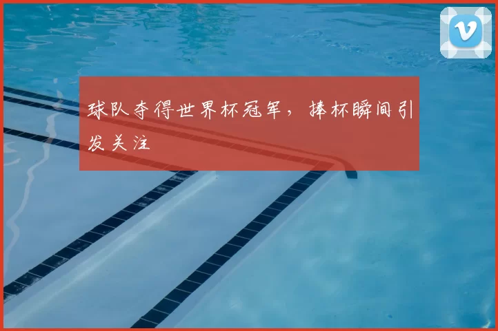 球队夺得世界杯冠军，捧杯瞬间引发关注