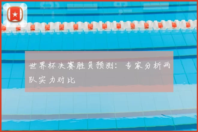 世界杯决赛胜负预测：专家分析两队实力对比