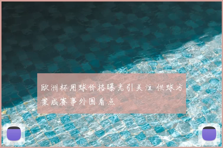 欧洲杯用球价格曝光引关注 供球方案成赛事外围看点